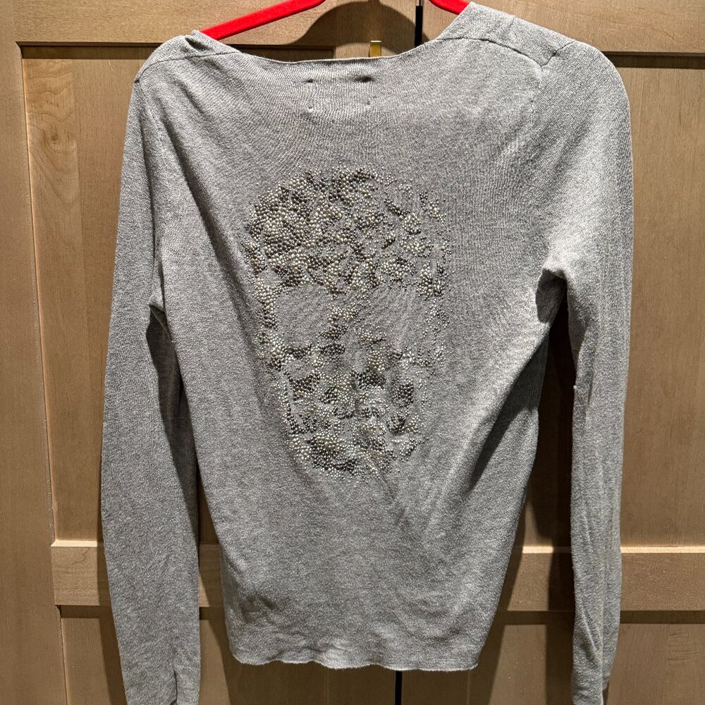 Zadig and Voltaire cotton skull sweater size small